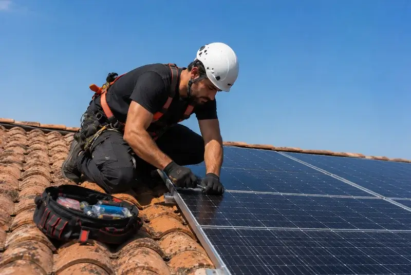 Maintenance et monitoring de panneaux solaires à Saint-Florent-sur-Auzonnet