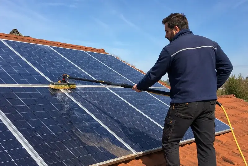 Nettoyage et entretien de panneaux solaires à Saint-Florent-sur-Auzonnet
